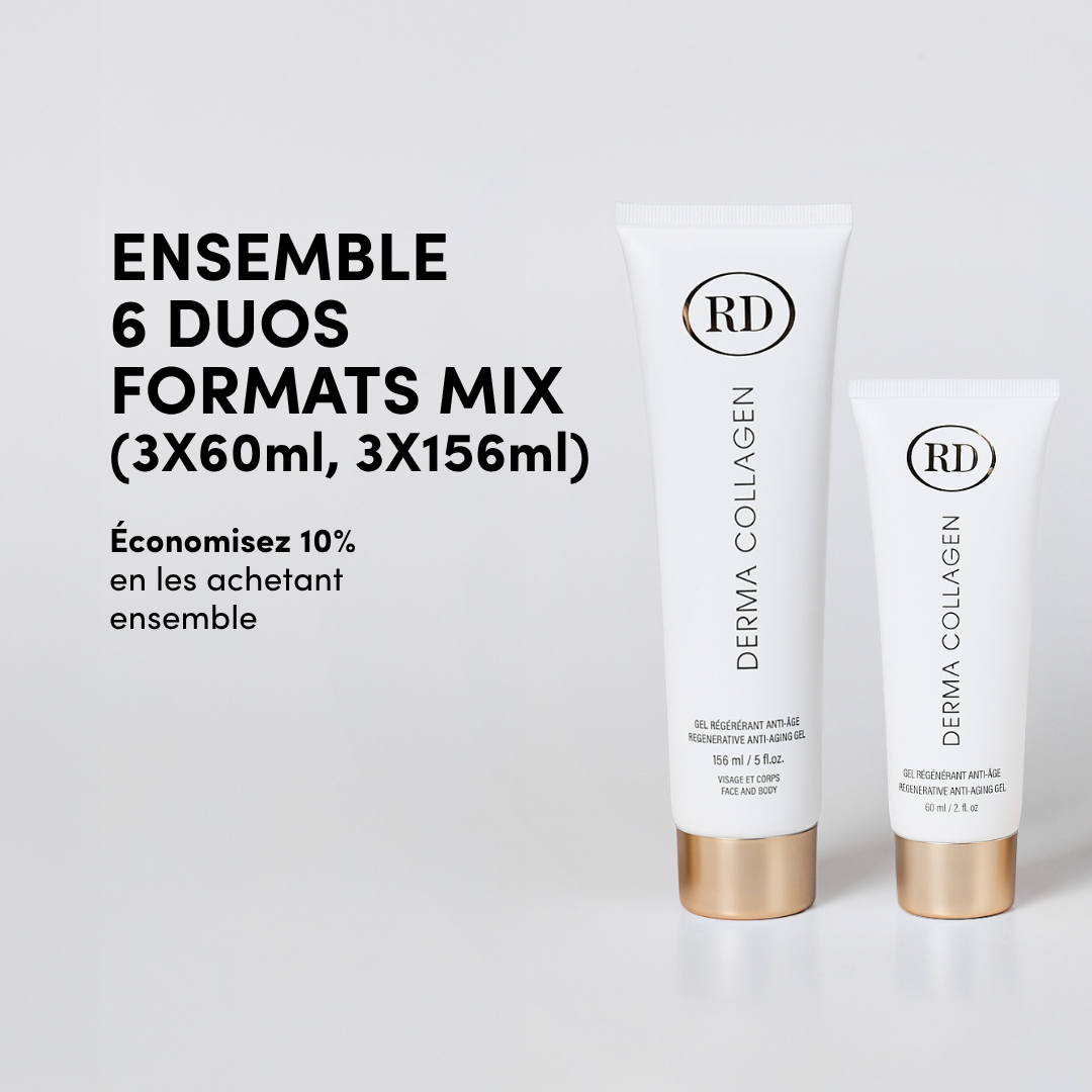 Ensemble 6 Duos Derma Collagen et Derma Elastin Clinique Formats Mix