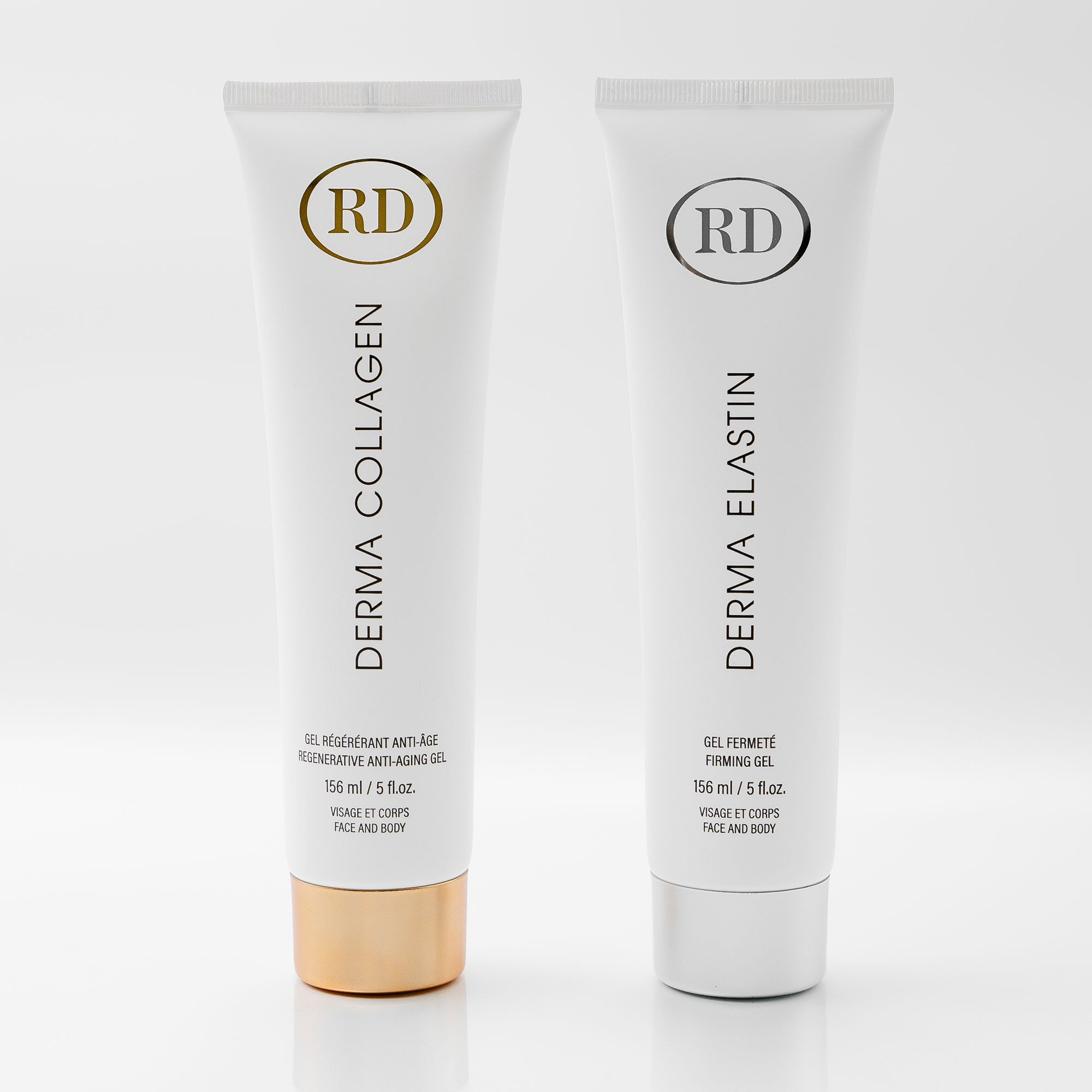 DERMA COLLAGEN Regenerative Anti-Aging Gel & DERMA ELASTIN Firming Gel Face & Body Format Duo