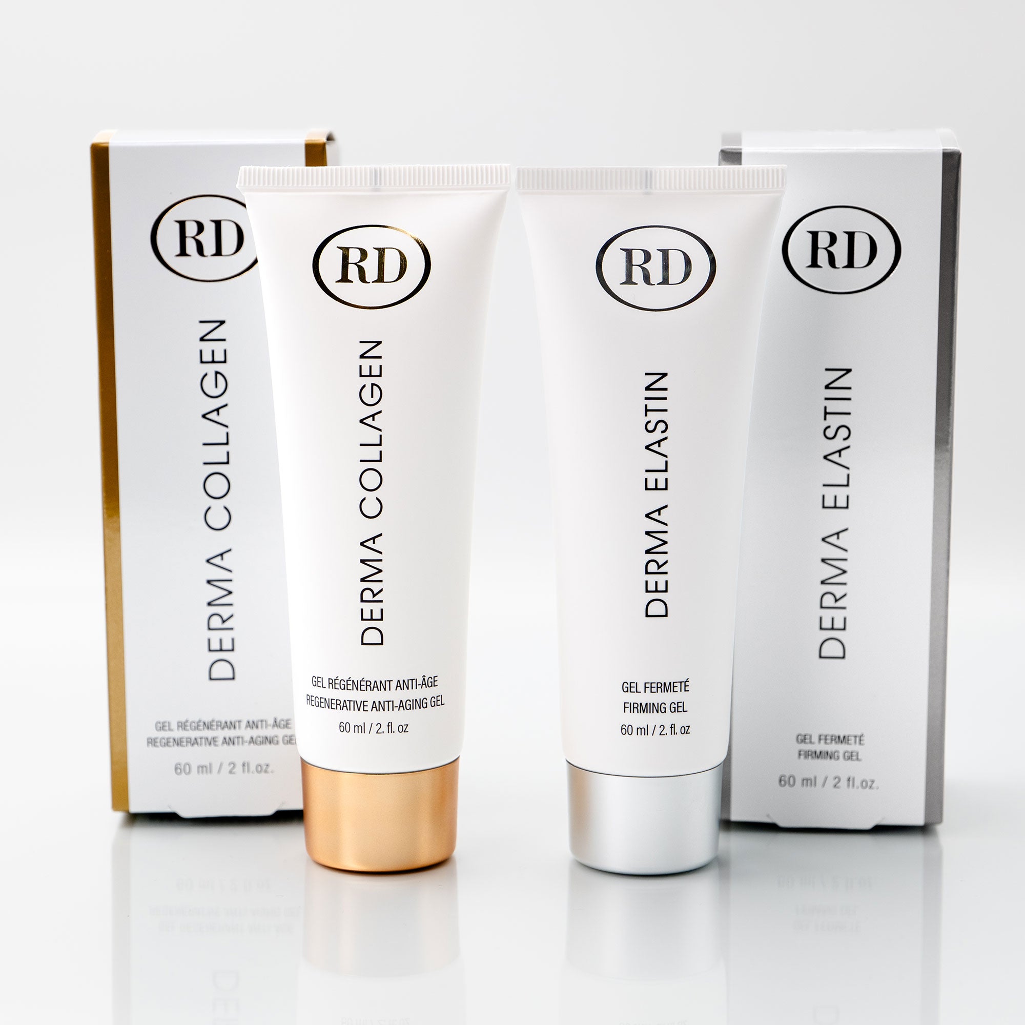 DERMA COLLAGEN Regenerative Anti-Aging Gel & DERMA ELASTIN Firming Gel Duo