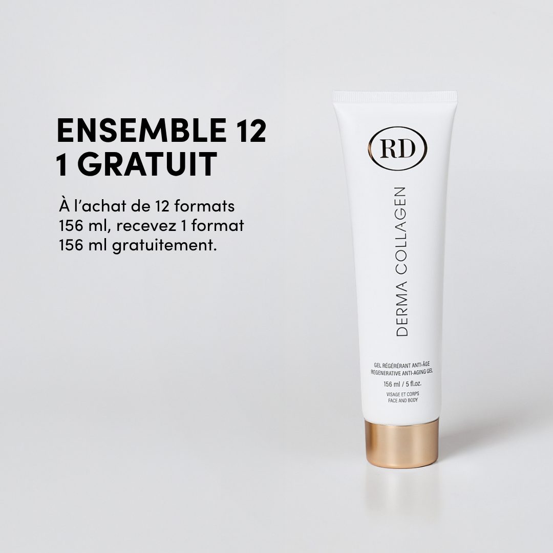 Ensemble 12 Derma Collagen Format Visage et Corps 156 ml