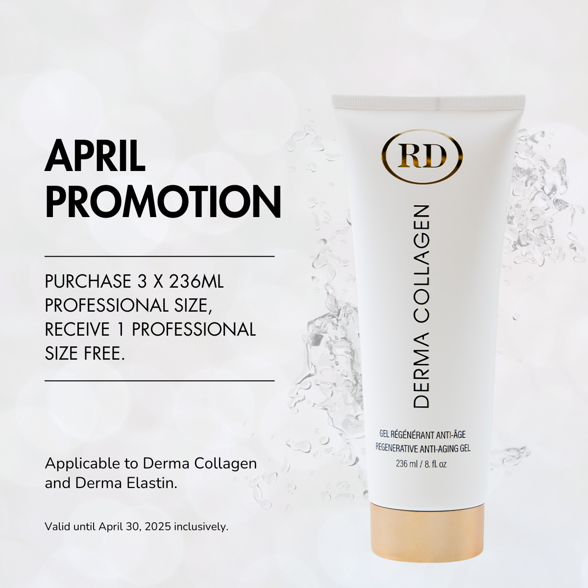 Promotion Avril - 3 Derma Collagen Format Professionnels, 1 Gratuit