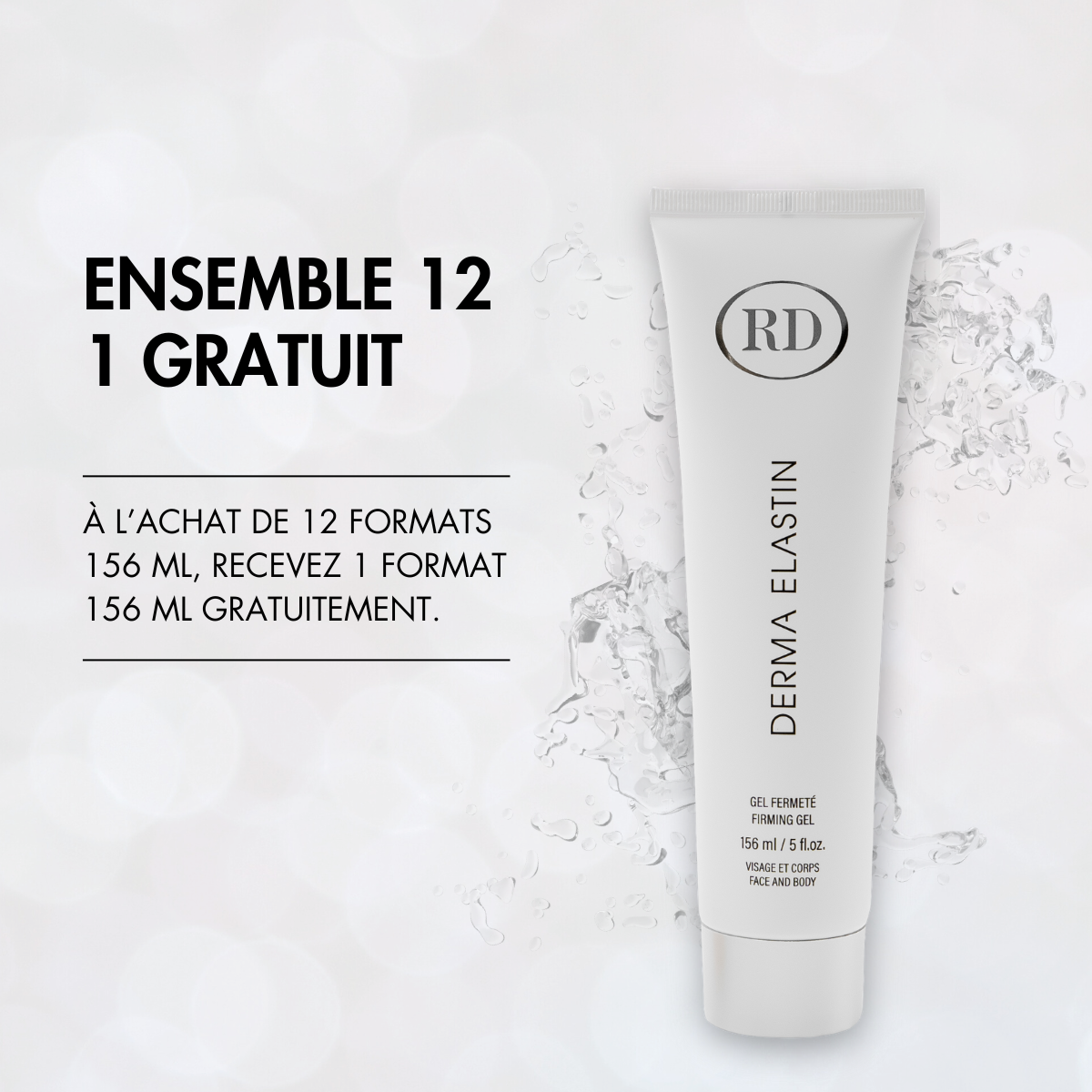 Ensemble 12 Derma Elastin Format Visage et Corps 156 ml